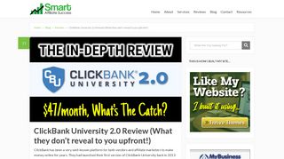 ClickBank University 2.0 Review (What they don't reveal to you upfront!)
