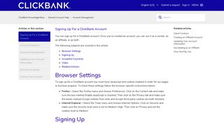 Signing Up For a ClickBank Account – ClickBank Knowledge Base