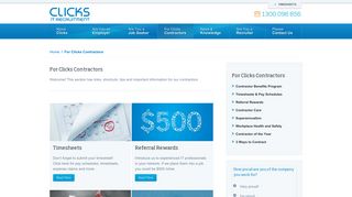 For Clicks Contractors - Clicks IT Recruitment