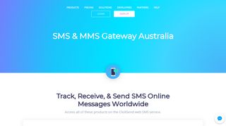 Send SMS Online | SMS Portal & Web Based SMS Service - ClickSend