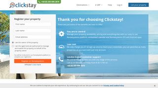 Owners and agents | Clickstay