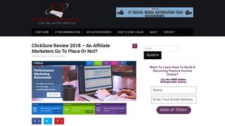 ClickSure Review 2018 - An Affiliate Marketers Go To Place Or Not?