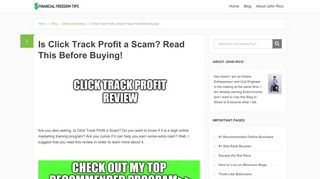 Is Click Track Profit a Scam? Read This Before Buying! | FINANCIAL ...