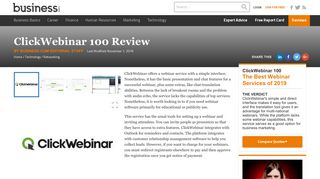 ClickWebinar Review 2018 | Webinar Services - Business.com
