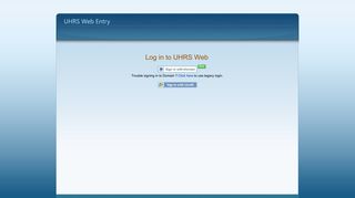 CorpnetNew - UHRS Web Entry: Login