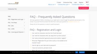 Frequently Asked Questions – and their Answers - Clickworker