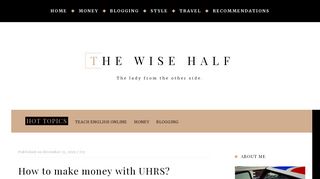 How to make money with UHRS? - The wise half