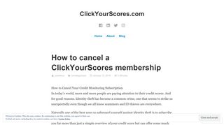 How to cancel a ClickYourScores membership – ClickYourScores.com