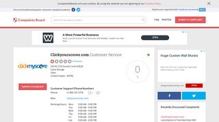 Clickyourscores.com Customer Service, Complaints and Reviews