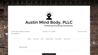Client Log In — Austin Mind Body, PLLC