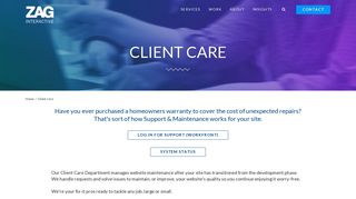 Client Care Workfront Login | Submit a Ticket | ZAG Interactive