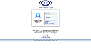 Client Services Login - EHO Rx