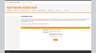 customer login - Software Assistant