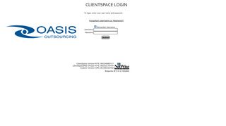 Login to ClientSpace - Oasis