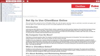 Set Up to Use ClientBase Online