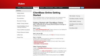 ClientBase Online Getting Started - Trams and ClientBase Products ...