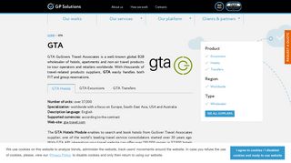GTA Hotels, Excursions and Transfers XML API ... - GP software.travel