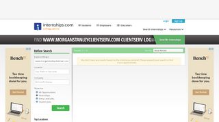 www.morganstanleyclientserv.com clientserv login page Internships ...