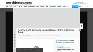This fall, Clifton Savings will become Kearny Bank