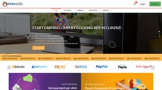 earning cash by clicking ads in clikerz! - clicknads.com