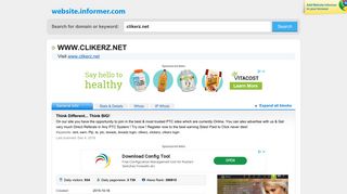 clikerz.net at WI. Think Different... Think BIG! - Website Informer