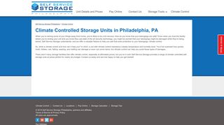 Climate Control | Self Service Storage Philadelphia