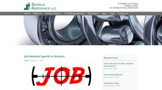 Job Websites Specific to Aviation | Seginus Aerospace LLC