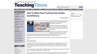 How to make pupil tracking fast, simple and effective - Teaching Times