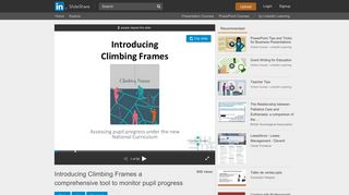 Introducing Climbing Frames a comprehensive tool to monitor pupil ...