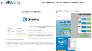 ClinchPad Overview - SmallBizCRM