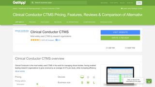 Clinical Conductor CTMS Pricing, Features, Reviews & Comparison of ...