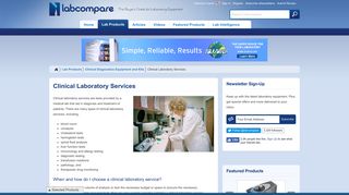 Clinical Laboratory Services - Labcompare