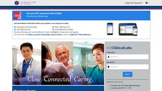Login Page - Clinical Labs of Hawaii