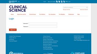 Login | Clinical Science