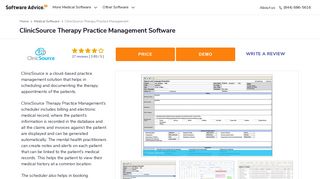 ClinicSource Therapy Practice Management Software - 2019 Reviews ...