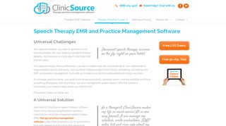 ClinicSource EMR & Practice Management | Speech Therapy Software