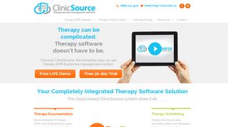 Therapy EMR & Practice Management Software by ClinicSource