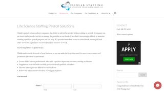 Life Science Staffing Payroll Solutions | ClinLab Staffing