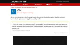 Clio Law Practice Management Software Review (2019) | Lawyerist