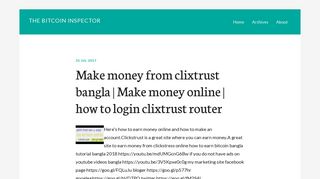 Make money from clixtrust bangla | Make money online | how to ...