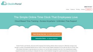 Clockin Portal: Online Employee Time Tracking - Access Anywhere!