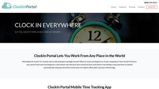 Mobile Time Tracking | Clock In Clock Out App | ClockIn Portal