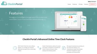 Online Time Clock Software Features | ClockIn Portal