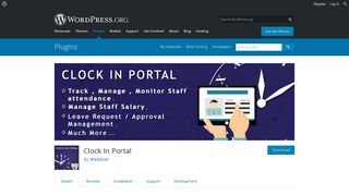 Clock In Portal | WordPress.org