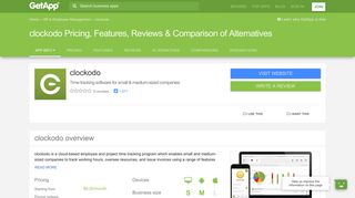 clockodo Pricing, Features, Reviews & Comparison of Alternatives ...