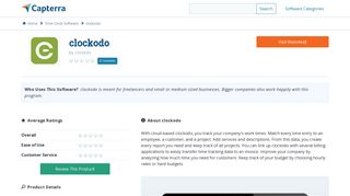 clockodo Reviews and Pricing - 2019 - Capterra