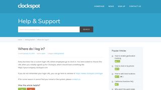 Where do I log in? – Clockspot Help & Support