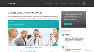 Update your Clocktree profile – Clocktree.com HIPAA Compliant ...