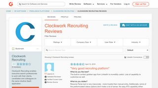 Clockwork Recruiting Reviews 2018 | G2 Crowd
