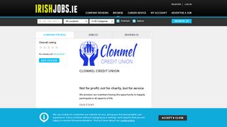 Clonmel Credit Union Jobs and Reviews on Irishjobs.ie